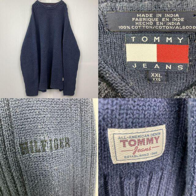 TOMMY HILFIGER(トミーヒルフィガー)のTOMMY HILFIGER トミーヒルフィガー　トミージーンズニットセーター メンズのトップス(ニット/セーター)の商品写真