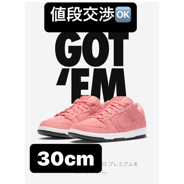 30cm NIKE SB DUNK LOW PRO PRM "PINK PIG"