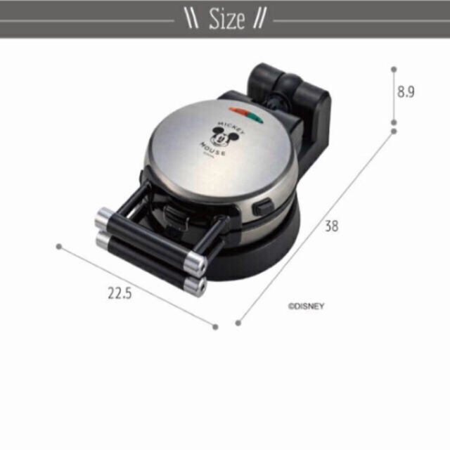 ドウシシャ(ドウシシャ)の新品未使用　生産終了⭐︎ミッキーマウス　ワッフルメーカー インテリア/住まい/日用品のキッチン/食器(調理道具/製菓道具)の商品写真