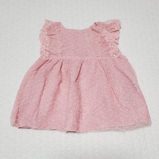 ベビーギャップ(babyGAP)のbaby GAP♡袖レースワンピース(ワンピース)