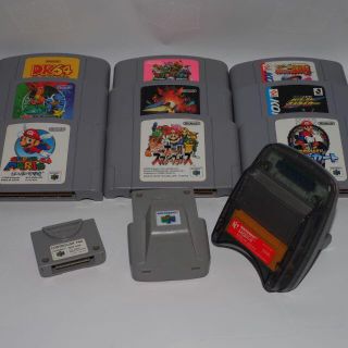 ニンテンドウ64(NINTENDO 64)の64ソフト まとめ売り 周辺機器・取説付き(家庭用ゲームソフト)