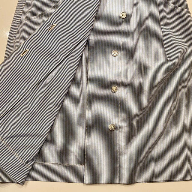 OLD ENGLAND(オールドイングランド)のOLD ENGLANDストライプ巻きスカート レディースのスカート(ひざ丈スカート)の商品写真