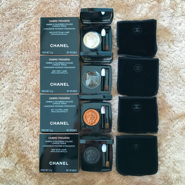 CHANEL(シャネル)のCHANELアイシャドウ4点SET オンブルプルミエールプードゥル905〜908 コスメ/美容のベースメイク/化粧品(アイシャドウ)の商品写真