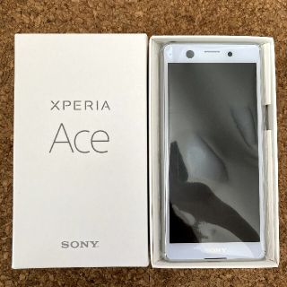 エクスペリア(Xperia)のXperia ace ホワイト　楽天モバイル　J3173　本体(スマートフォン本体)