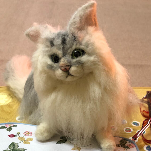 おすすめネット 羊毛フェルト　猫　オーダー専用 人形