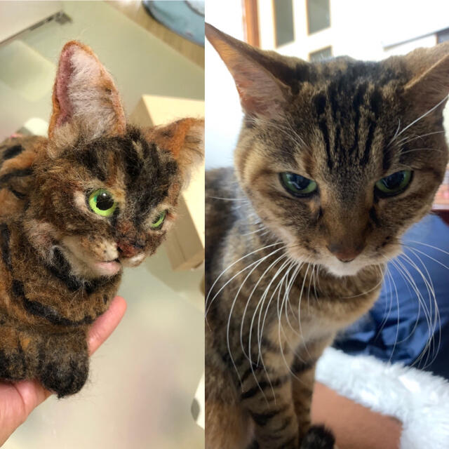 羊毛フェルト 猫 オーダー専用 羊毛フェルト 猫 オーダー専用