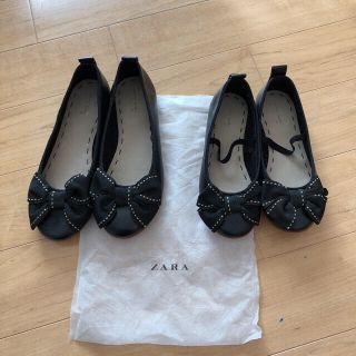 ザラキッズ(ZARA KIDS)のZARA パンプス バレエシューズ　リンクコーデ　入園入学(フォーマルシューズ)