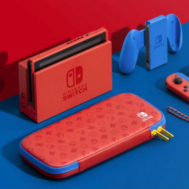 家庭用ゲーム機本体任天堂  Nintendo Switch マリオレッド×ブルー 本体
