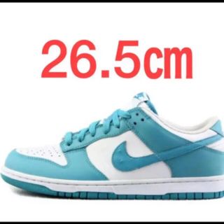 ナイキ(NIKE)のNIKE DUNK LOW BLUEWHITE ナイキ ダンク ミネラルブルー(スニーカー)