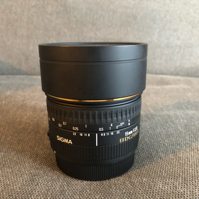 【美品】SIGMA 単焦点魚眼レンズ 15mm F2.8 EX DG キャノン用