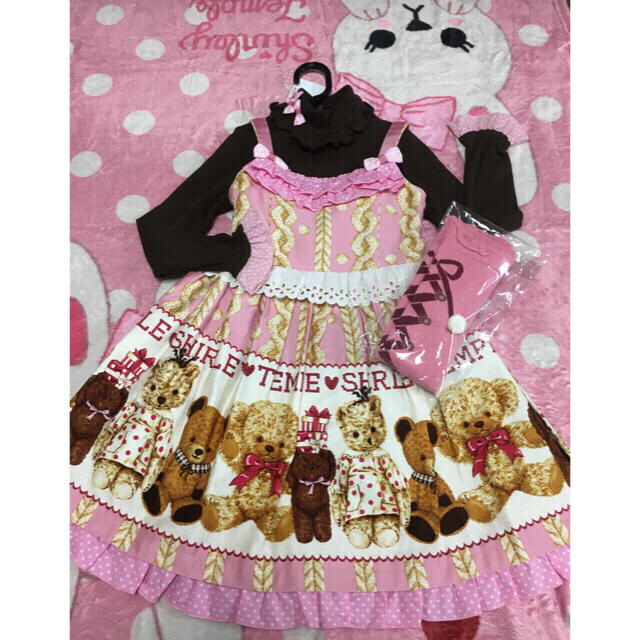 Shirley Temple - シャーリーテンプル  限定くま新品✨ジャンスカ