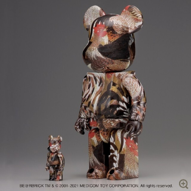 BE@RBRICK 伊藤若冲「群鶏図」 100% & 400% ベアブリック | livro