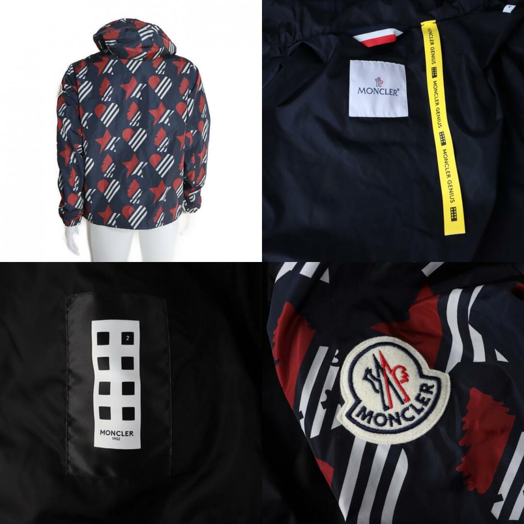 MONCLER(モンクレール)のMONCLER モンクレール ジーニアス DORFMAN  ナイロンジャケット 4113505 539L5 ナイロン   ネイビー レッド   3【本物保証】 メンズのジャケット/アウター(ナイロンジャケット)の商品写真