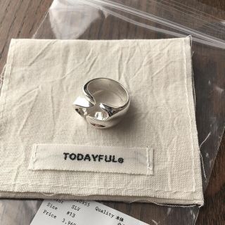 トゥデイフル(TODAYFUL)の【公式完売】TODAYFUL Wide Wave Ring シルバー #13(リング(指輪))