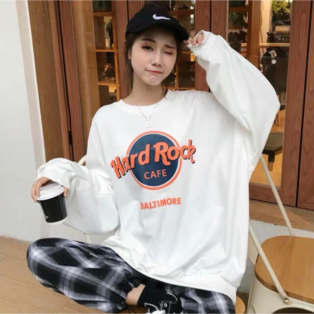 Hard Rock Cafe ロングTシャツ⭐️オーバーサイズ ビッグシルエット