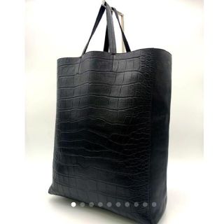 セリーヌ(celine)の鑑定済！正規品✨CELINE セリーヌ レザー トートバッグ 型押し ブラック(トートバッグ)