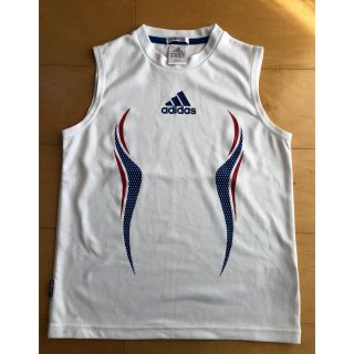 アディダス(adidas)の☆こまるまるこゆき様専用☆アディダス　タンクトップTシャツ　140cm  白(Tシャツ/カットソー)