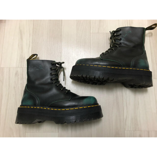 Dr.Martens   ドクターマーチン Jadon 厚底 グリーン 緑 UK4 UK5