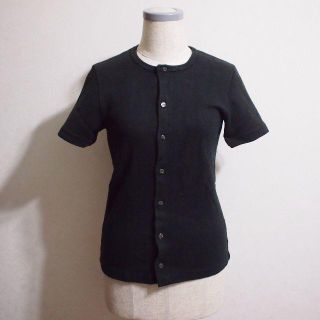 コムデギャルソン(COMME des GARCONS)のUsedClothingトリココムデギャルソン　フライス生地前開きカットソー(Tシャツ(半袖/袖なし))