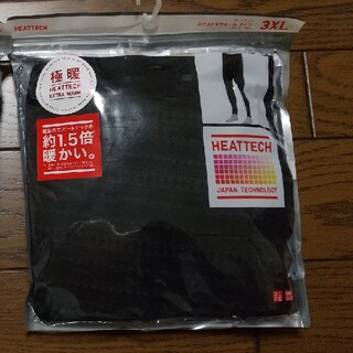 ユニクロ(UNIQLO)のヒートテック　エクストラウォームタイツ　極暖メンズ3XL ブラック(レギンス/スパッツ)