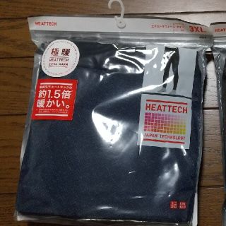 ユニクロ(UNIQLO)のヒートテック　エクストラウォームタイツ　極暖メンズ3XL ネイビー(レギンス/スパッツ)