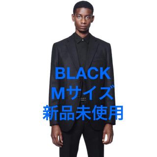 ユニクロ(UNIQLO)のUNIQLO +J ウールテーラードジャケット 黒M(テーラードジャケット)