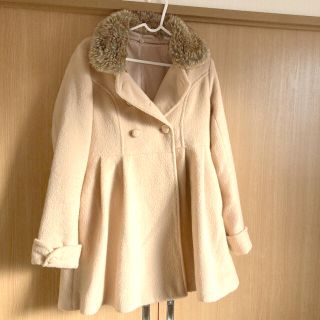 美品♡Aラインコート  ベージュ(ロングコート)