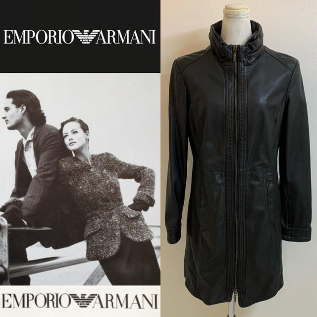 EMPORIO ARMANI ★レザーコート