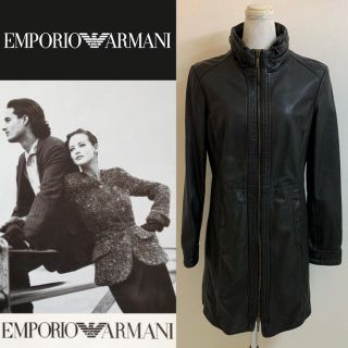Emporio Armani - EMPORIO ARMANI JEANS ITALY製 ダブルジップレザー