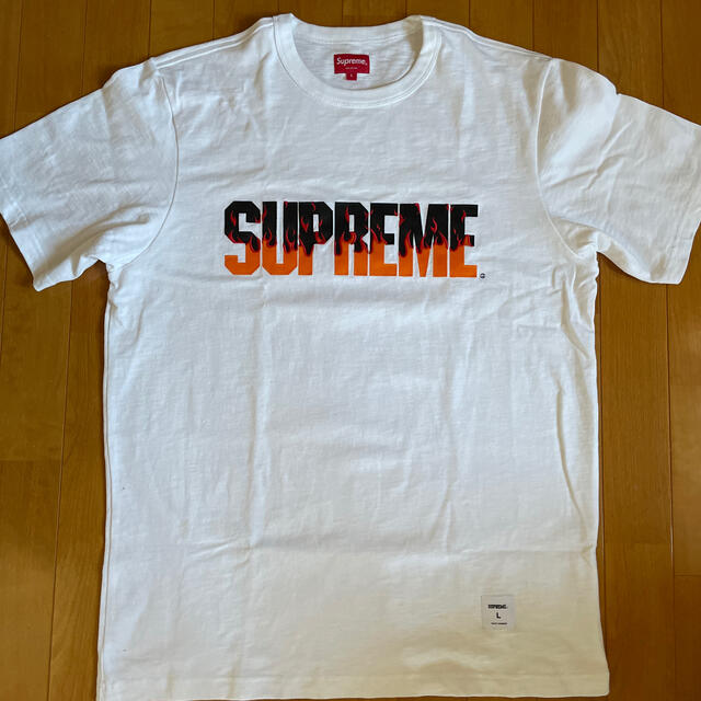 Supreme(シュプリーム)のSUPREME　 19AW Flame S／S Top フレイムロゴTシャツ  メンズのトップス(Tシャツ/カットソー(半袖/袖なし))の商品写真