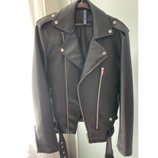 ザラ(ZARA)のZARA レザーライダースジャケットSサイズ(ライダースジャケット)