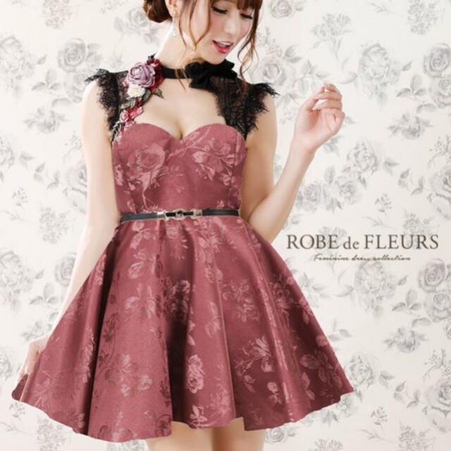 ROBE(ローブ)のROBE de FLEURS ミニドレス レディースのフォーマル/ドレス(ミニドレス)の商品写真