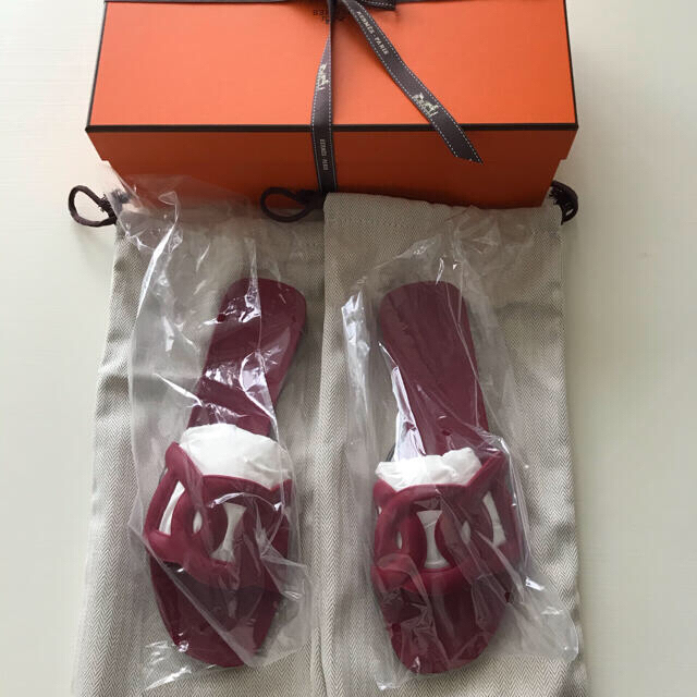 Hermes - 新品 エルメス アロハ 36 ラバーサンダル 2021新色 ROSE BAIE ...