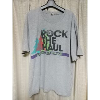 アンビル(Anvil)のanvil プリント 半袖Tシャツ XLサイズ グレー アンビル アメカジ 古着(Tシャツ/カットソー(半袖/袖なし))