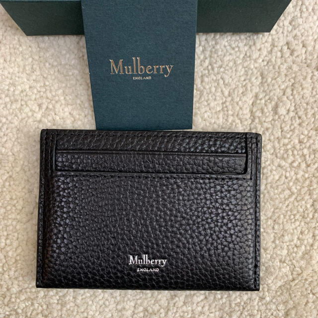 Mulberry(マルベリー)のエイミー様専用　新品未使用　Mulberry カードケース　黒 レディースのファッション小物(名刺入れ/定期入れ)の商品写真