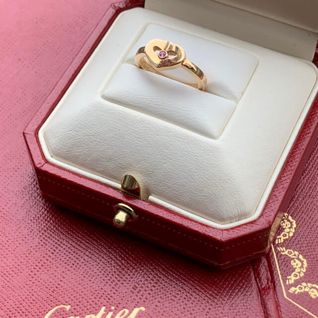 大特価 Cartier - ☆美品☆ カルティエ Cハート リング サファイア