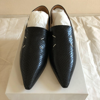 マルタンマルジェラ(Maison Martin Margiela)の新品マルジェラ　ポインテッドトゥ　モカシン　ローファー　フラットシューズ(ローファー/革靴)