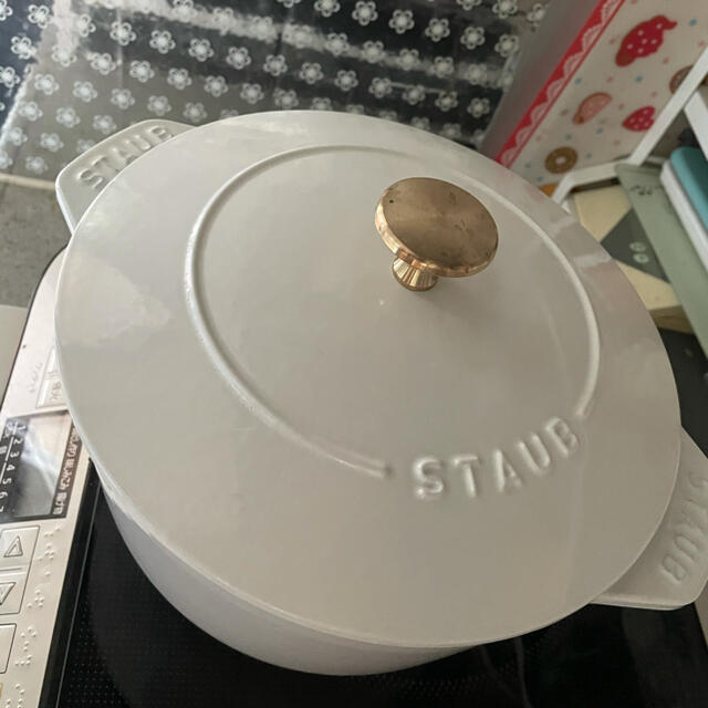 ラ ココット de GOHAN ホワイト L 20cm staub 【おしゃれ】 7840円引き