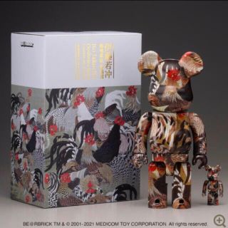 メディコムトイ(MEDICOM TOY)のBE@RBRICK 伊藤若冲「群鶏図」 100% ＆ 400%(その他)