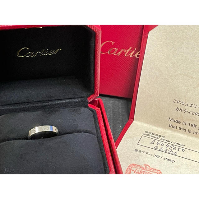 Cartier(カルティエ)のカルティエ　ミニラブリング　10号　指輪　K18 ホワイトゴールド レディースのアクセサリー(リング(指輪))の商品写真