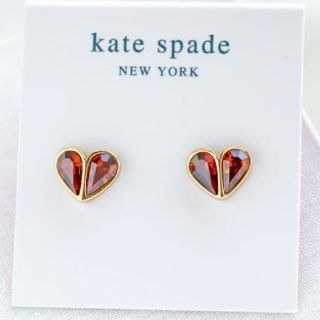 ケイトスペードニューヨーク(kate spade new york)の【新品】kate spade ケイトスペード ピアス レッドロックソリッドストー(ピアス)