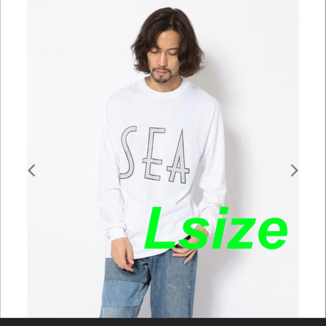 WIND AND SEA ウィンダンシー SEA ホワイト　Lサイズ