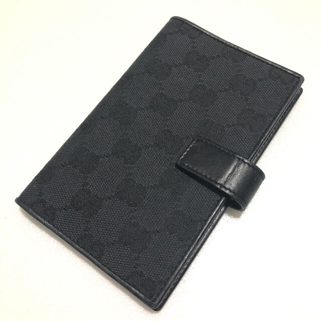 Gucci - Gucci グッチ GG 手帳カバー キャンバス×レザー 黒 シリアルナンバー有の通販 by BONGO's shop｜グッチ