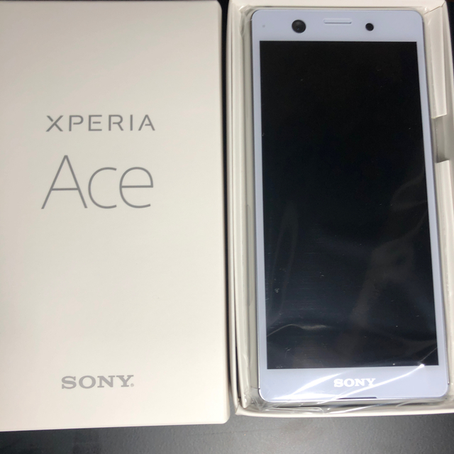 スマホ/家電/カメラXperia ace ホワイト SIMフリー 【新品未使用】