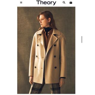 セオリー(theory)のじゅん5様専用 theory 今季　ダブルフェイス　ピーコート　完売色　新品(ピーコート)