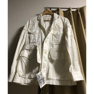 エンジニアードガーメンツ(Engineered Garments)の【定価8万】新品 ENGINEERED GARMENTS ジャケット 白 L相当(ミリタリージャケット)