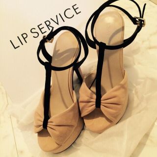 リップサービス(LIP SERVICE)のLIP SERVICE リボン サンダル(サンダル)