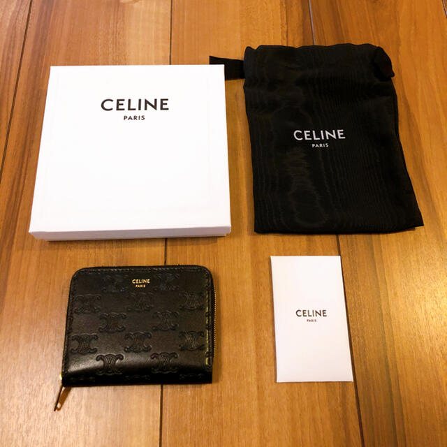 celine(セリーヌ)の♡ セリーヌ ♡  コンパクトジップウォレット  エンボスドスムースカーフスキン レディースのファッション小物(財布)の商品写真