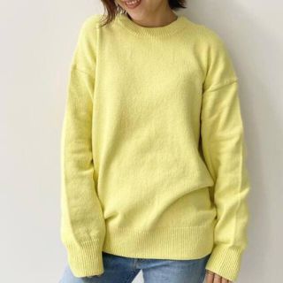 アパルトモンドゥーズィエムクラス(L'Appartement DEUXIEME CLASSE)のL'Appartement 最終価格　イエロー　GENTLEMAN KNIT  (ニット/セーター)