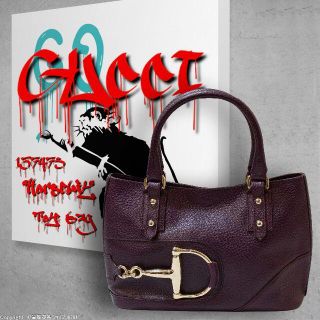 グッチ(Gucci)の【コスパ最強】【美品】グッチ:ホースビットモチーフハンドバッグ/137475型(ハンドバッグ)